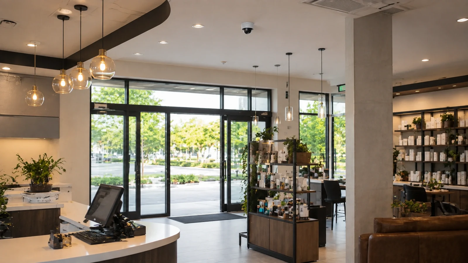 Retail and office security camera installation planning for a commercial property